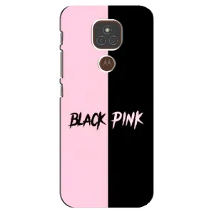 Чехлы с картинкой для Motorola MOTO E7 Plus (BLACK PINK)
