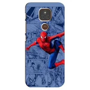 Силиконовый Чехол для Motorola MOTO E7 Plus (Человек Паук)