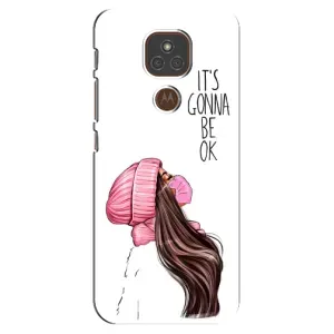 Чехол Стильные девушки на Motorola MOTO E7 Plus (Девушка в маске)