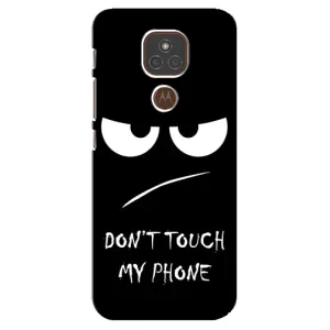 Чехол с прикольным текстом на Motorola MOTO E7 Plus (Dont)