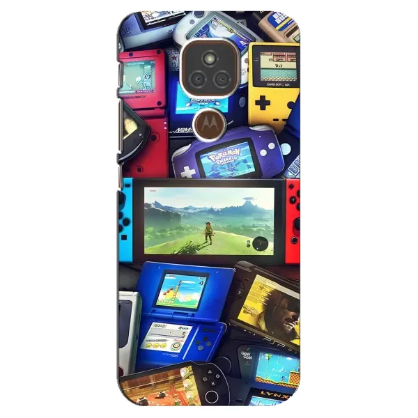 Чехол с рисунком «Джойстики» для Motorola MOTO E7 Plus Чехол с рисунком «Джойстики» для Motorola MOTO E7 Plus