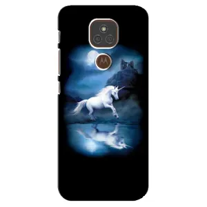 Чехол Unicorn на Motorola MOTO E7 Plus (Единорог)