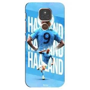 Чохли з принтом на Motorola MOTO E7 Plus Футболіст (Erling Haaland)