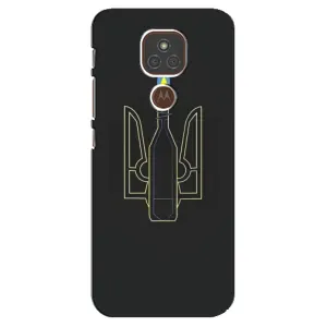 Чехол с картинкой (Патриотический ГЕРБ) на Motorola MOTO E7 Plus (Герб - Молотова)