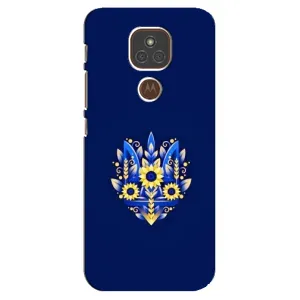 Чехол с картинкой (Патриотический ГЕРБ) на Motorola MOTO E7 Plus (герб)