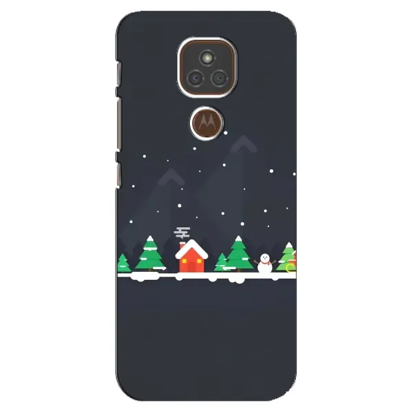 Чехол с рисунком «Город зимний» для Motorola MOTO E7 Plus Чехол с рисунком «Город зимний» для Motorola MOTO E7 Plus