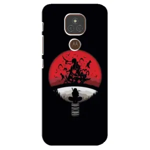 Чохли з принтом Ітачі Учіха на Motorola MOTO E7 Plus (Ітачі на чорному)
