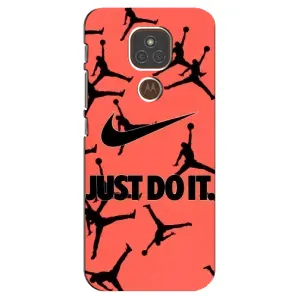 Силіконовый Чохол Nike Air Jordan на Моторола Мото Е7 Плюс (Just Do It)