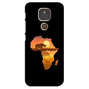 Летний Чехол на Motorola MOTO E7 Plus (Карта)