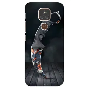Чехол с рисунком «Кинжал КС ГО» для Motorola MOTO E7 Plus