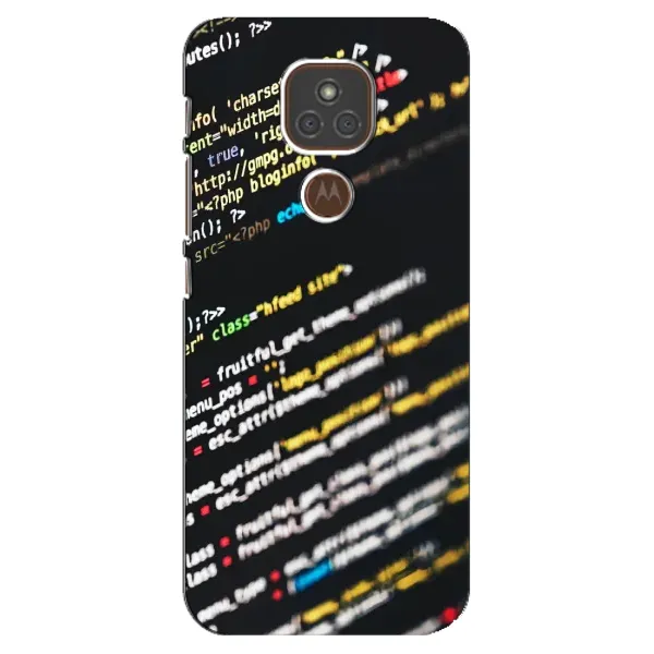 Чехол с рисунком «Код» для Motorola MOTO E7 Plus Чехол с рисунком «Код» для Motorola MOTO E7 Plus
