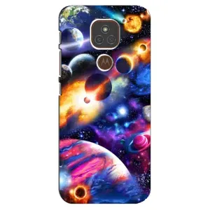Чехлы КОСМОС для Motorola MOTO E7 Plus (Космический мир)