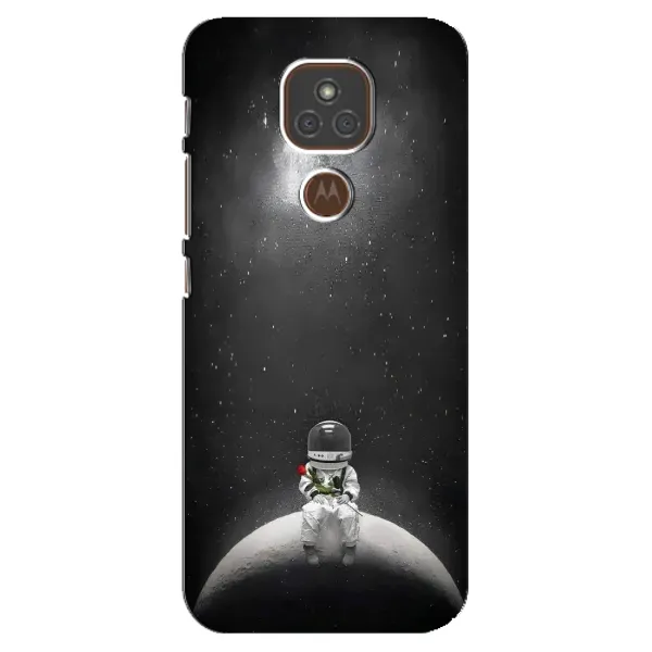 Чехол с рисунком «Космонавт романтик» для Motorola MOTO E7 Plus