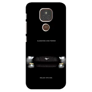 Чехлы с тематикой "Крутые машины" на Motorola MOTO E7 Plus (Черный Land Rover)