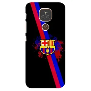 Чехол для Motorola MOTO E7 Plus (Барселона) (Лого Барсы)