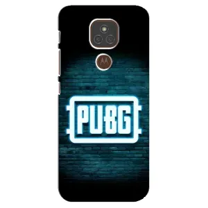 Чехол (TPU) с картинкой "Лого Пабг" на Моторола Мото Е7 Плюс (Лого PUBG)