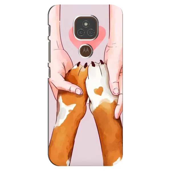 Чехол с рисунком «Любовь к собакам» для Motorola MOTO E7 Plus Чехол с рисунком «Любовь к собакам» для Motorola MOTO E7 Plus