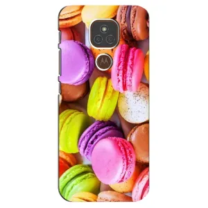 Чохол з зображенням смачної їжі для Motorola MOTO E7 Plus (Макаруни)