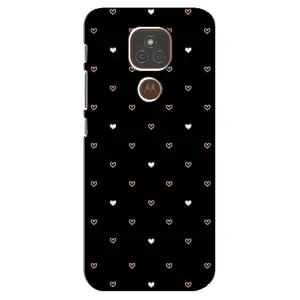 Чехлы с тематикой "Маленькие Сердечки" на Motorola MOTO E7 Plus (Маленькие сердечки)