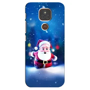 Чехлы на Новый Год Motorola MOTO E7 Plus (Маленький Дед Мороз)