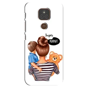 Чохли для МАМИ на Motorola MOTO E7 Plus (Мама і син)