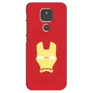 Чехол Супергерой Железный человек на Motorola MOTO E7 Plus (Man)