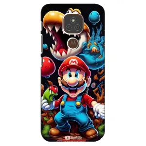 Чехол с рисунком «Марио» для Motorola MOTO E7 Plus