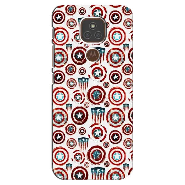Чехол с рисунком «Марвел щиты» для Motorola MOTO E7 Plus Чехол с рисунком «Марвел щиты» для Motorola MOTO E7 Plus