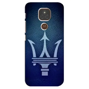 Чехлы с тематикой "Крутые машины" на Motorola MOTO E7 Plus (Лого Maserati)