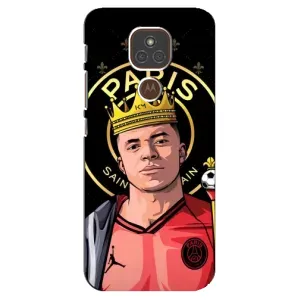 Чохол (TPU) з Футболістом на Motorola MOTO E7 Plus (Mbappe King)