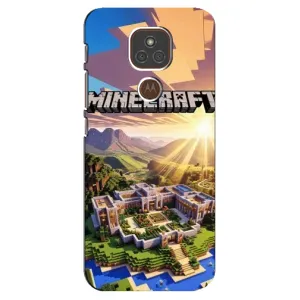 Чехол майнкрафт для Motorola MOTO E7 Plus (MINECRAFT)