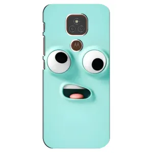 Чехол с рисунком «Забавное мятное лицо» для Motorola MOTO E7 Plus