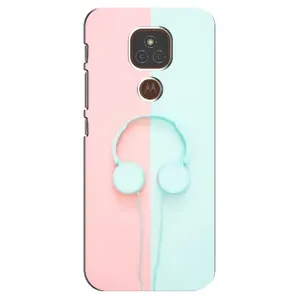 Девчачий Чехол для Motorola MOTO E7 Plus (Наушники)