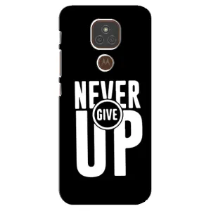 Силіконовый Чохол на Motorola MOTO E7 Plus з картинкою НАЙК (Never Give UP)