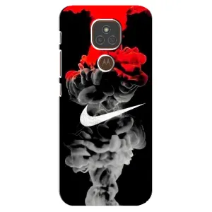 Силіконовый Чохол на Motorola MOTO E7 Plus з картинкою НАЙК (Nike дим)