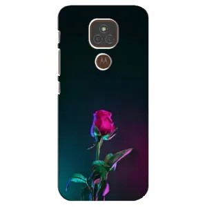 Чехлы с принтом Розочки для Motorola MOTO E7 Plus (Ночная роза)