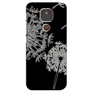 Силиконовый Чехол с одуванчиками на Motorola MOTO E7 Plus (Одуванчики)