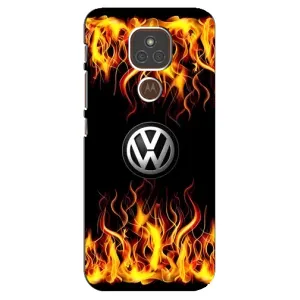Чехол "Фольксваген" для Motorola MOTO E7 Plus (Огненный Лого)