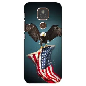 Чохол Прапор USA для Motorola MOTO E7 Plus (Орел і прапор)