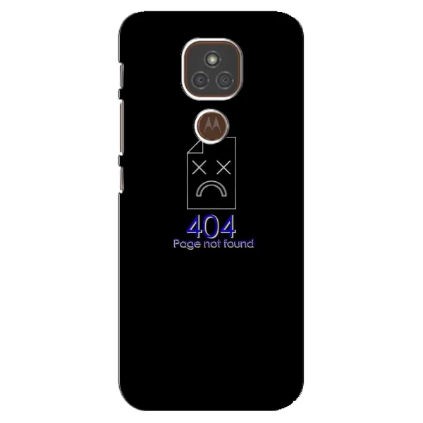 Чехол с рисунком «Ошибка 404» для Motorola MOTO E7 Plus Чехол с рисунком «Ошибка 404» для Motorola MOTO E7 Plus