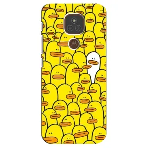 Силіконовий бампер з картинкою звірів для Motorola MOTO E7 Plus (Особливий)