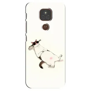 Чохол на тематику: Коти для Motorola MOTO E7 Plus (Відпочинок)