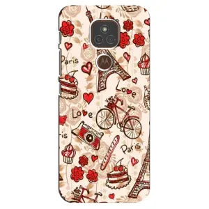 Чехол с Эйфелевой башней на Motorola MOTO E7 Plus (Париж мечта)