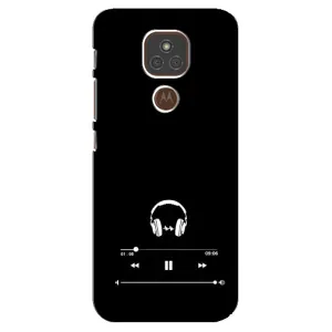 Чохол з картинками на чорному фоні для Motorola MOTO E7 Plus (Плеєр)