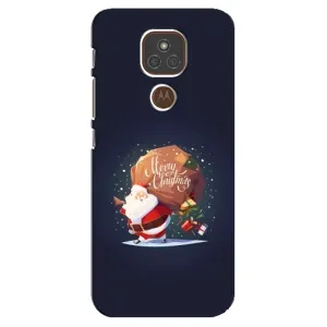 Чехол Санта Клаус для Motorola MOTO E7 Plus (Подарки от Санты)