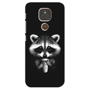Силіконовий Чохол з Энотами на Motorola MOTO E7 Plus (З кавою)