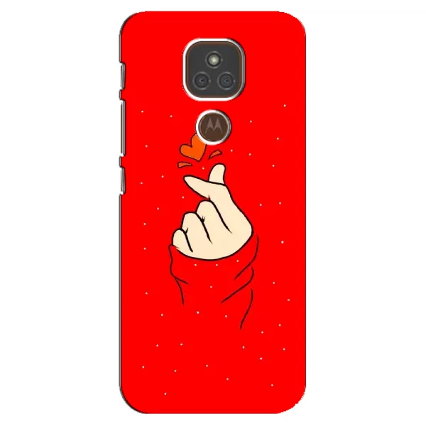 Чехол с рисунком «Сердце на красном» для Motorola MOTO E7 Plus Чехол с рисунком «Сердце на красном» для Motorola MOTO E7 Plus