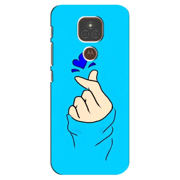 Чехол с рисунком «Сердце на синем» для Motorola MOTO E7 Plus Чехол с рисунком «Сердце на синем» для Motorola MOTO E7 Plus