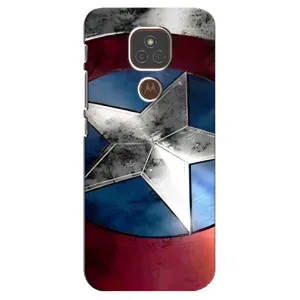 Чехол с Щитом Капитана Америки на Motorola MOTO E7 Plus (Щит Капитана Америки)