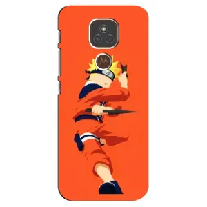Чохли з принтом НАРУТО на Motorola MOTO E7 Plus (Силует Наруто)